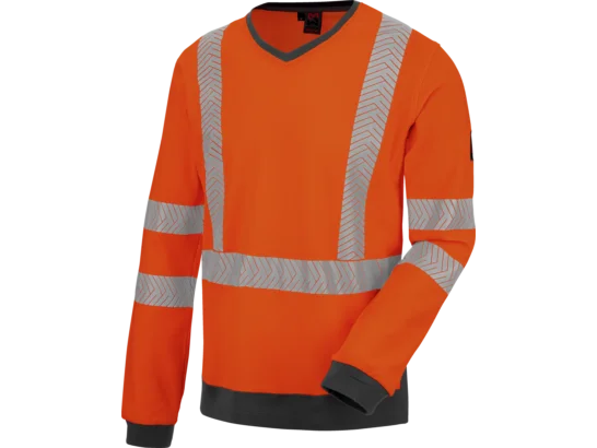 Tee-shirt de travail manches longues haute-visibilité orange fluo Würth MODYF