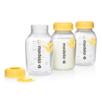 MEDELA Milchflasche 150ml inklusiv Deckel mit Einlage 3 Stk