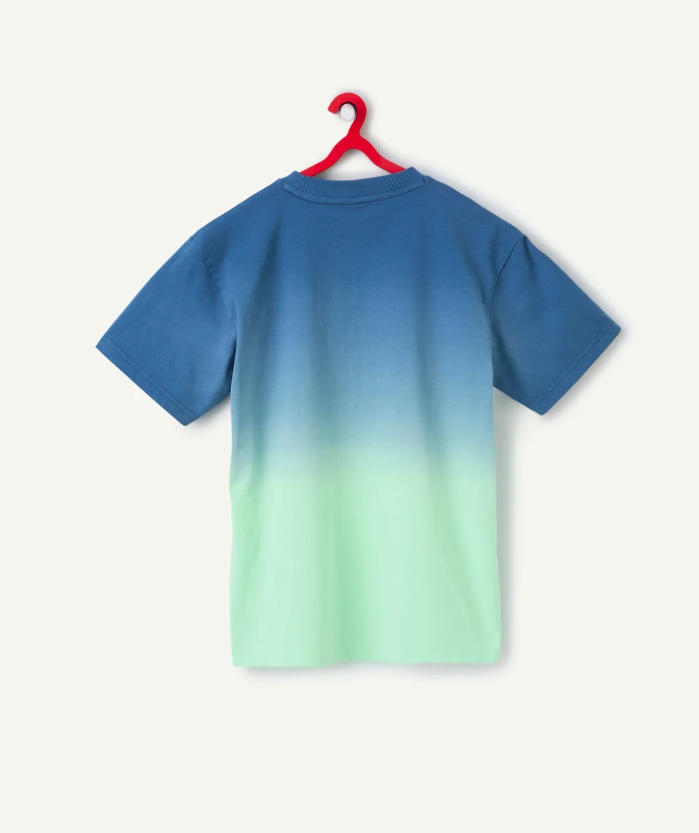 t-shirt manches courtes garçon en coton bio tie and dye
