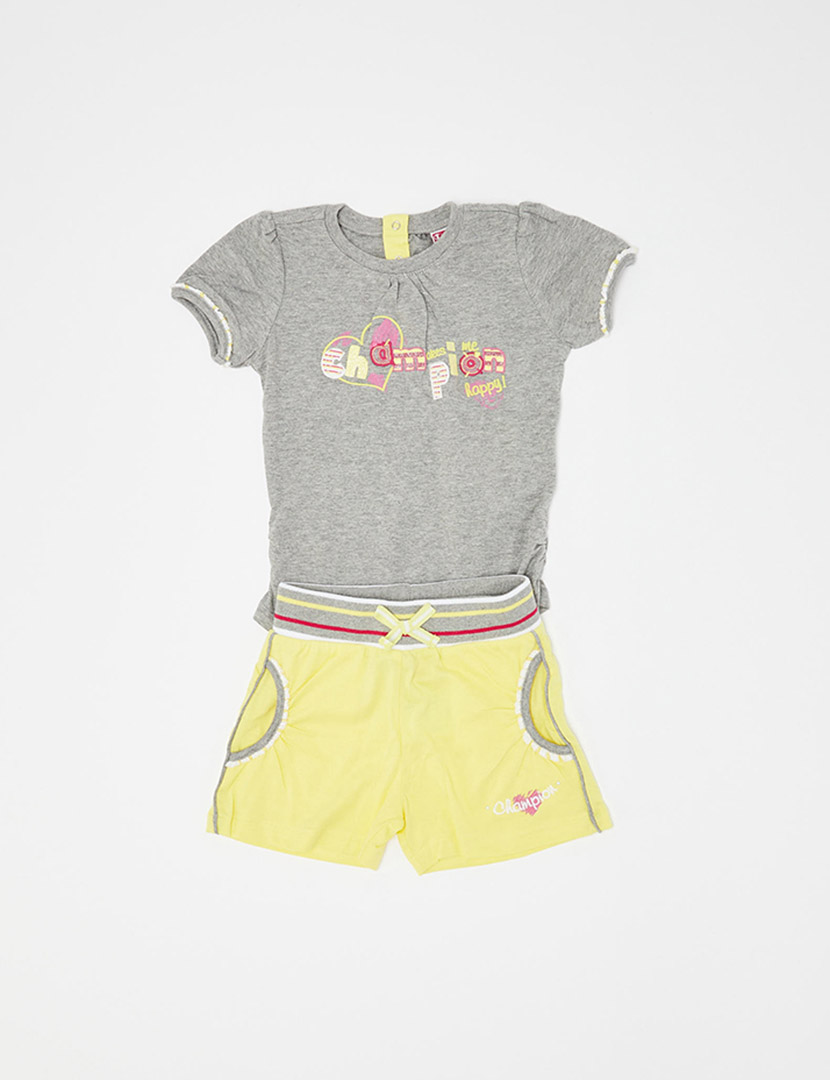 Multi-Color T-Shirt and Shorts Set
