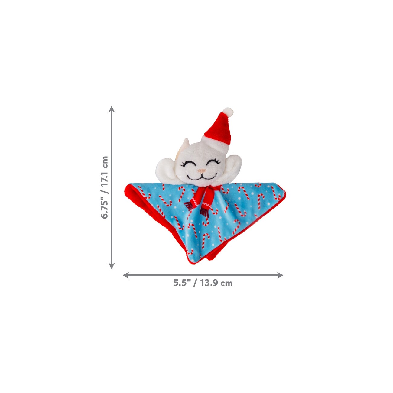 KONG Holiday Crackles Santa Kitty