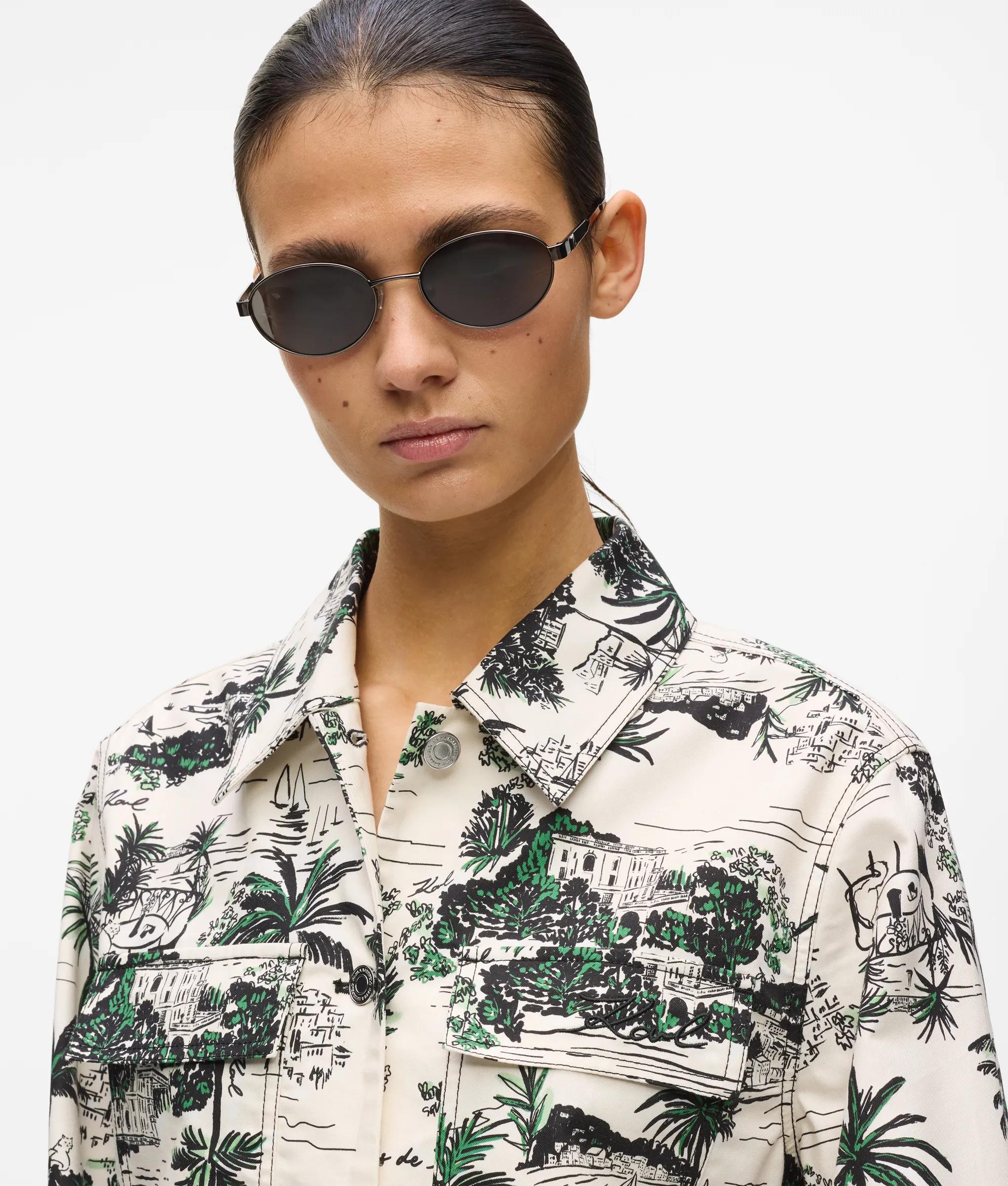 Blouson met all-over print jacket