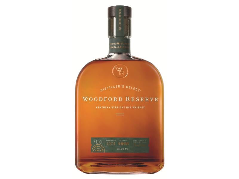 Woodford Reserve Kentucky Straight Rye Whisky 0.7 l Würziger und süsser Roggen-Whisky