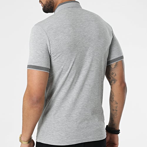 Polo A Manches Courtes 1095 Gris Chiné