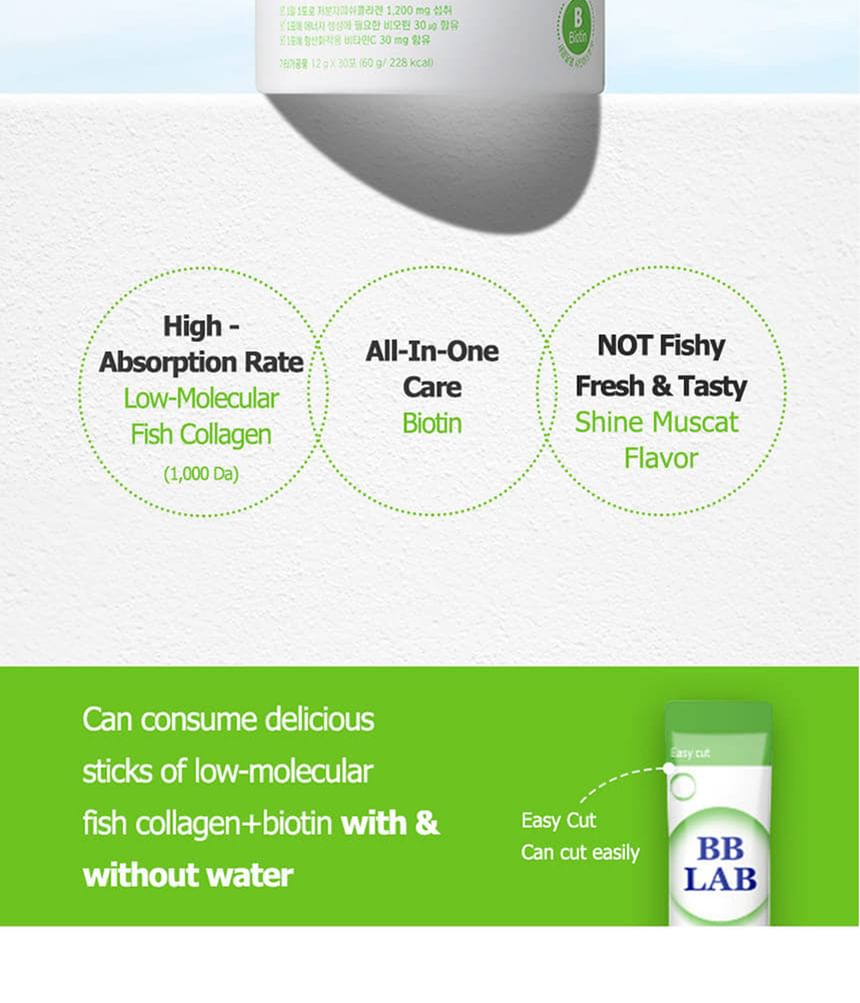 Nutrione - BB LAB Laagmoleculair Collageen Biotine Plus