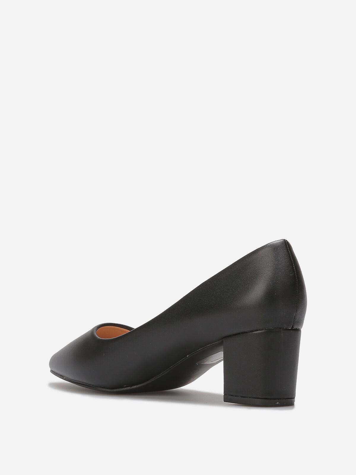 Escarpins à talon carré- Noir