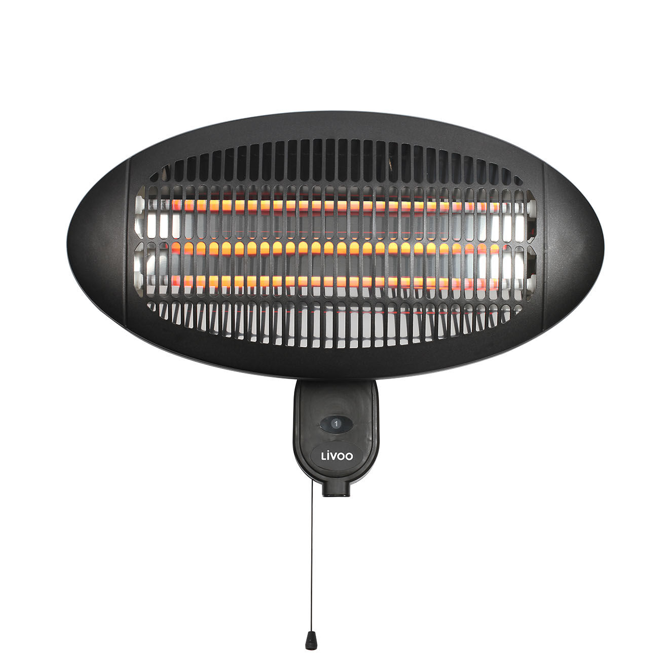 Livoo Chauffage de terrasse noir - 50x36x24.5 cm