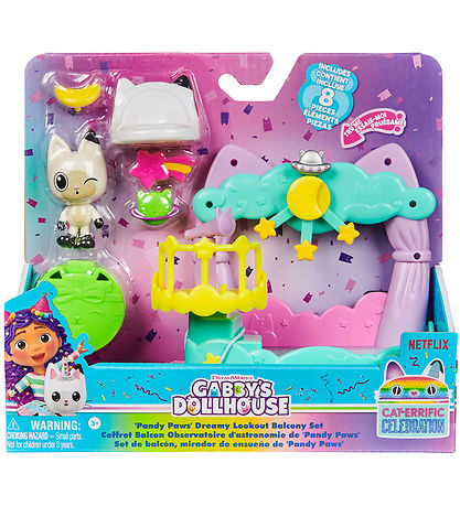 Gabby's Dollhouse Set - 8 Teile - Balkonset - Pandy