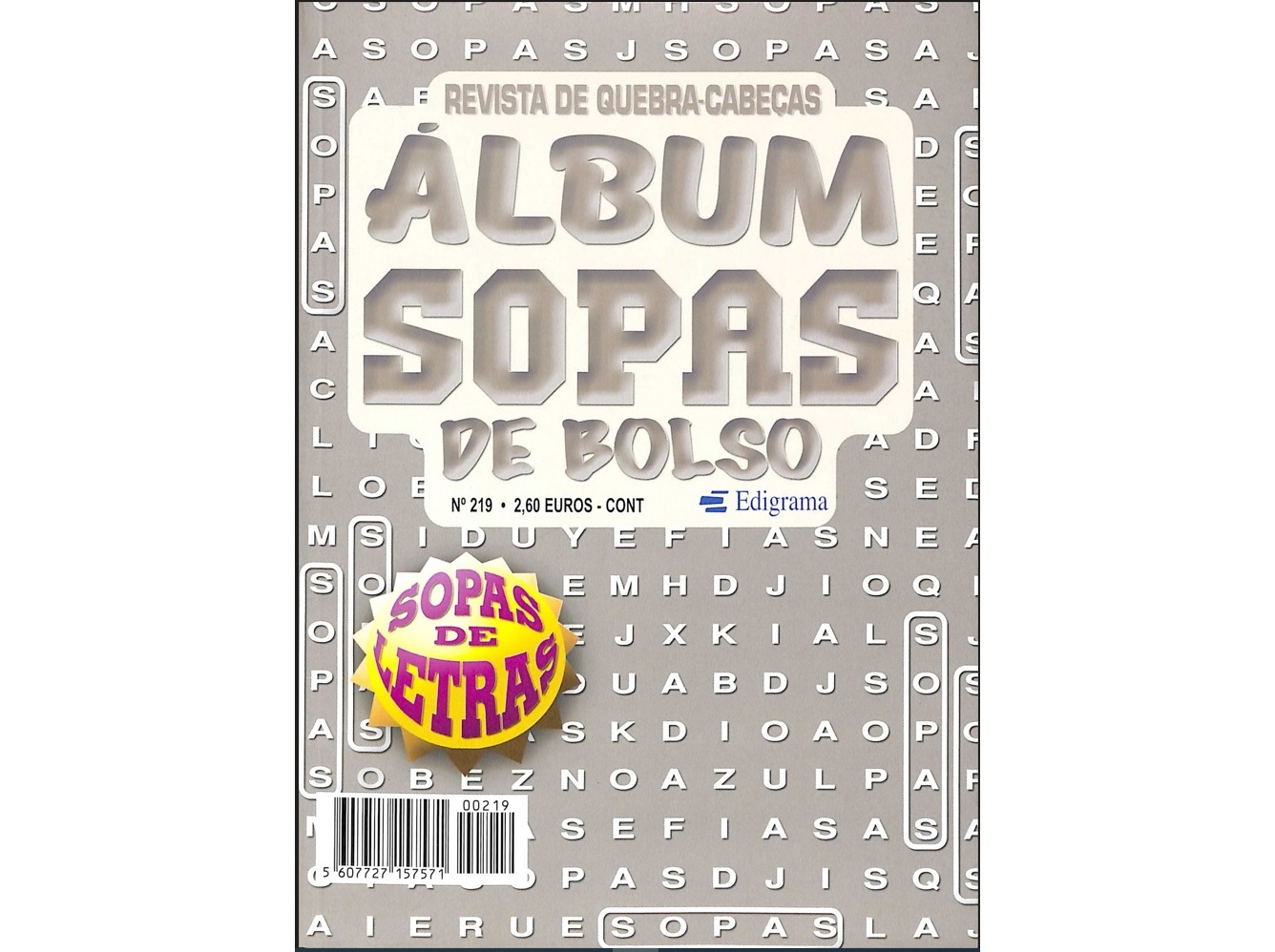 REVISTAS ÁLBUM SOPAS DE BOLSO
