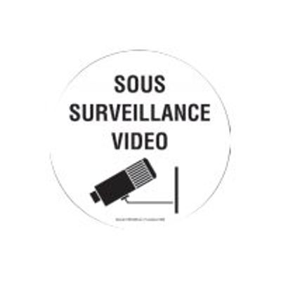 Pickup - Pictogramme rond - Magasin sous surveillance vidéo - 200 mm