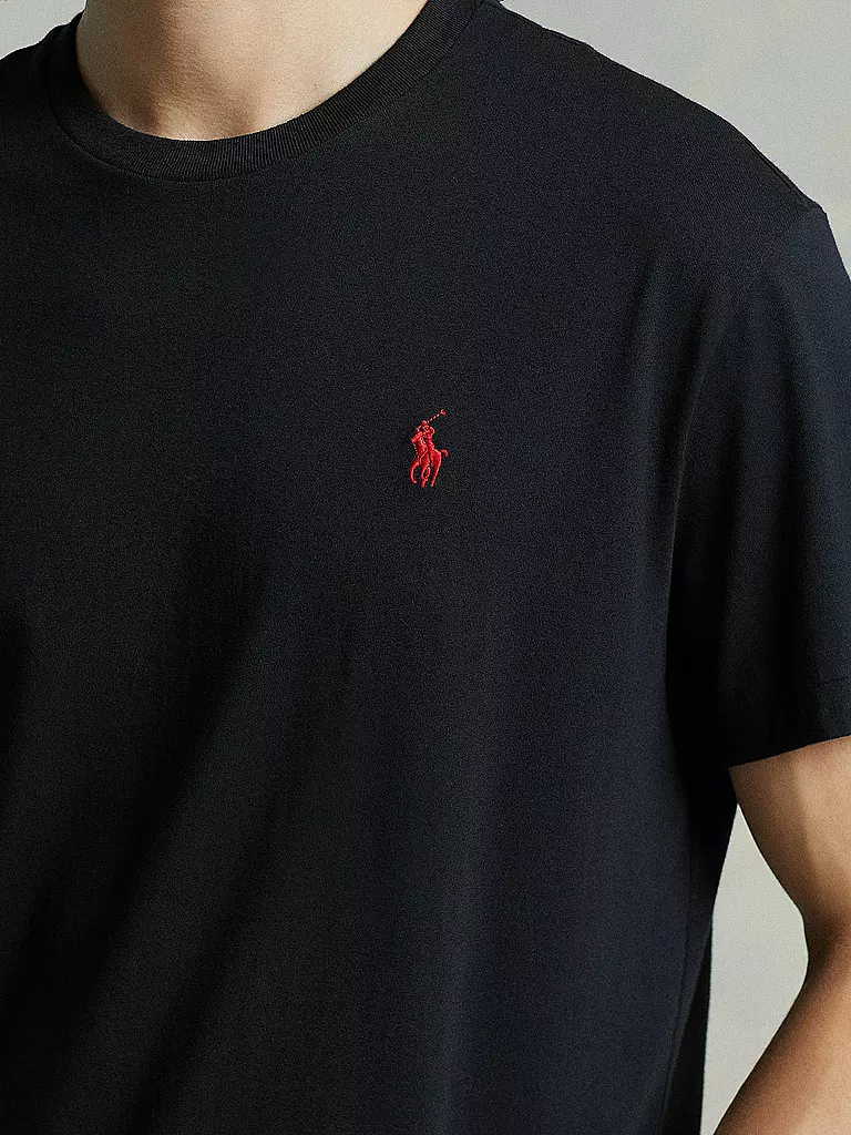 POLO RALPH LAUREN T-Shirt Custom-Slim-Fit schwarz