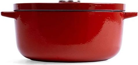 KitchenAid braadpan 26cm - geëmailleerd gietijzer - keizer rood - rond