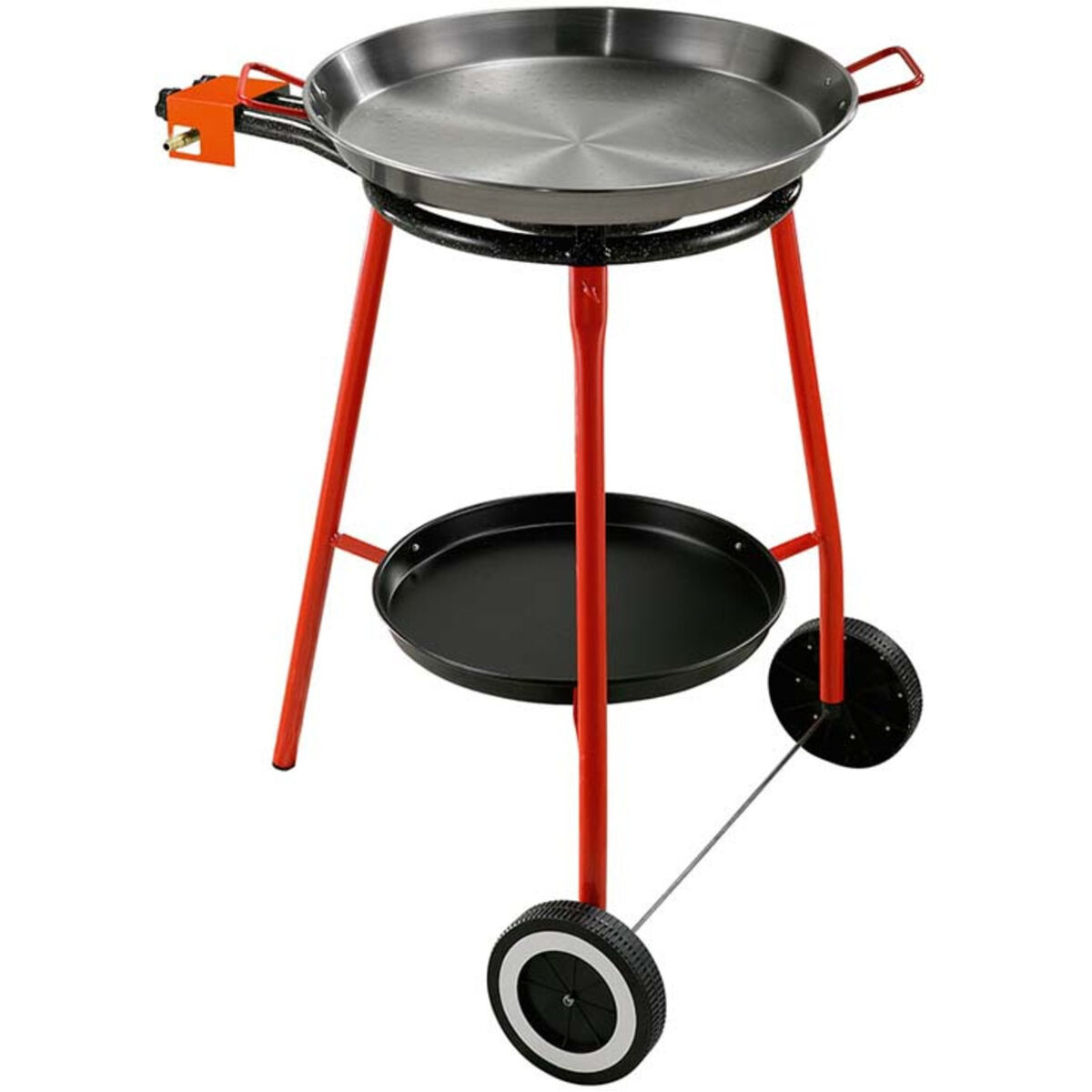 Paellapanne 46 cm med brenner og stativ