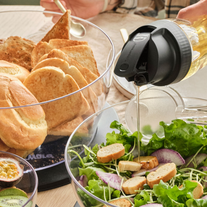 Clear Line 6 l Transparente Schüssel für Glanzpunkte auf gedeckter Tafel