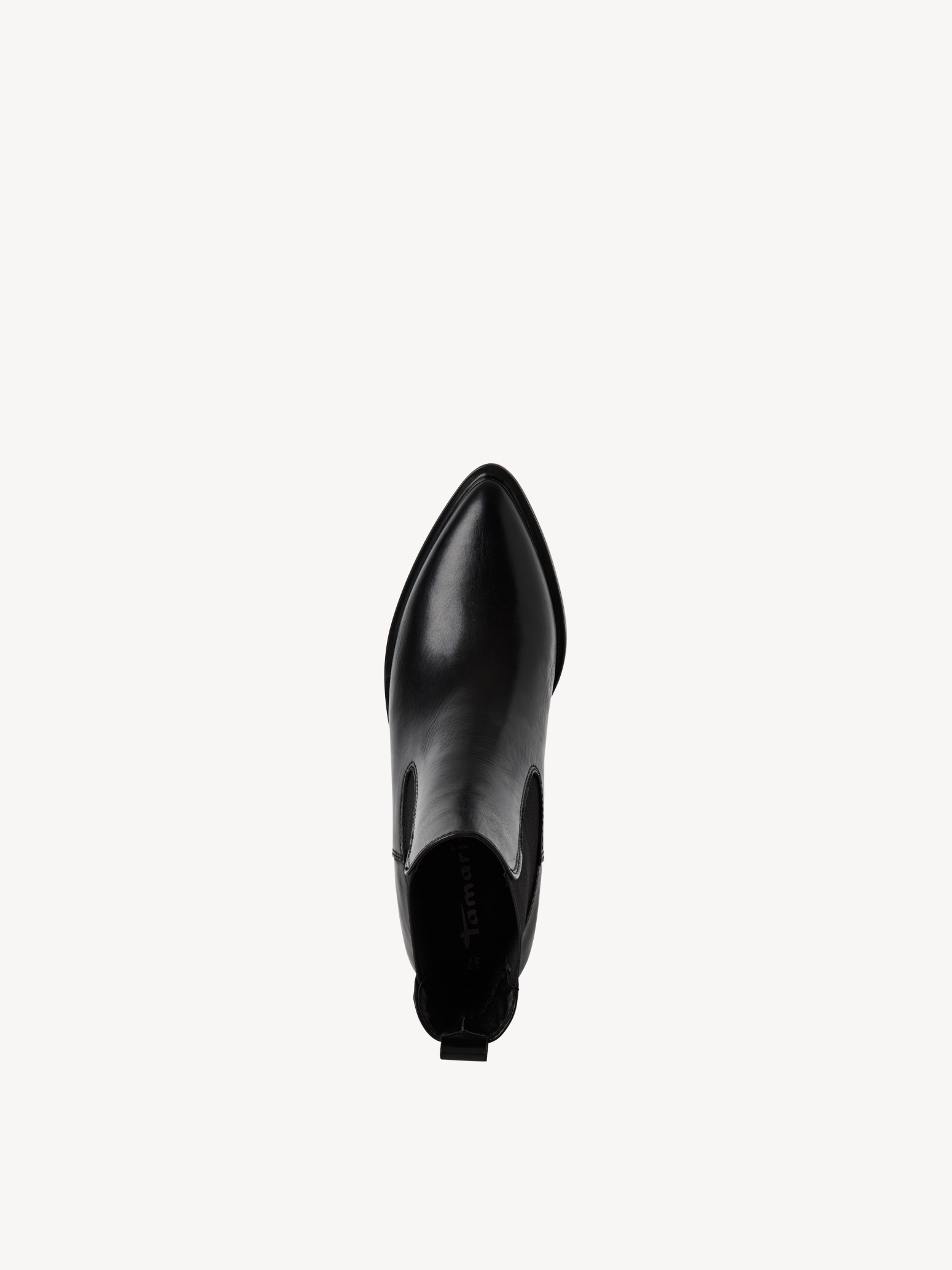 Leren Chelseaboot - zwart