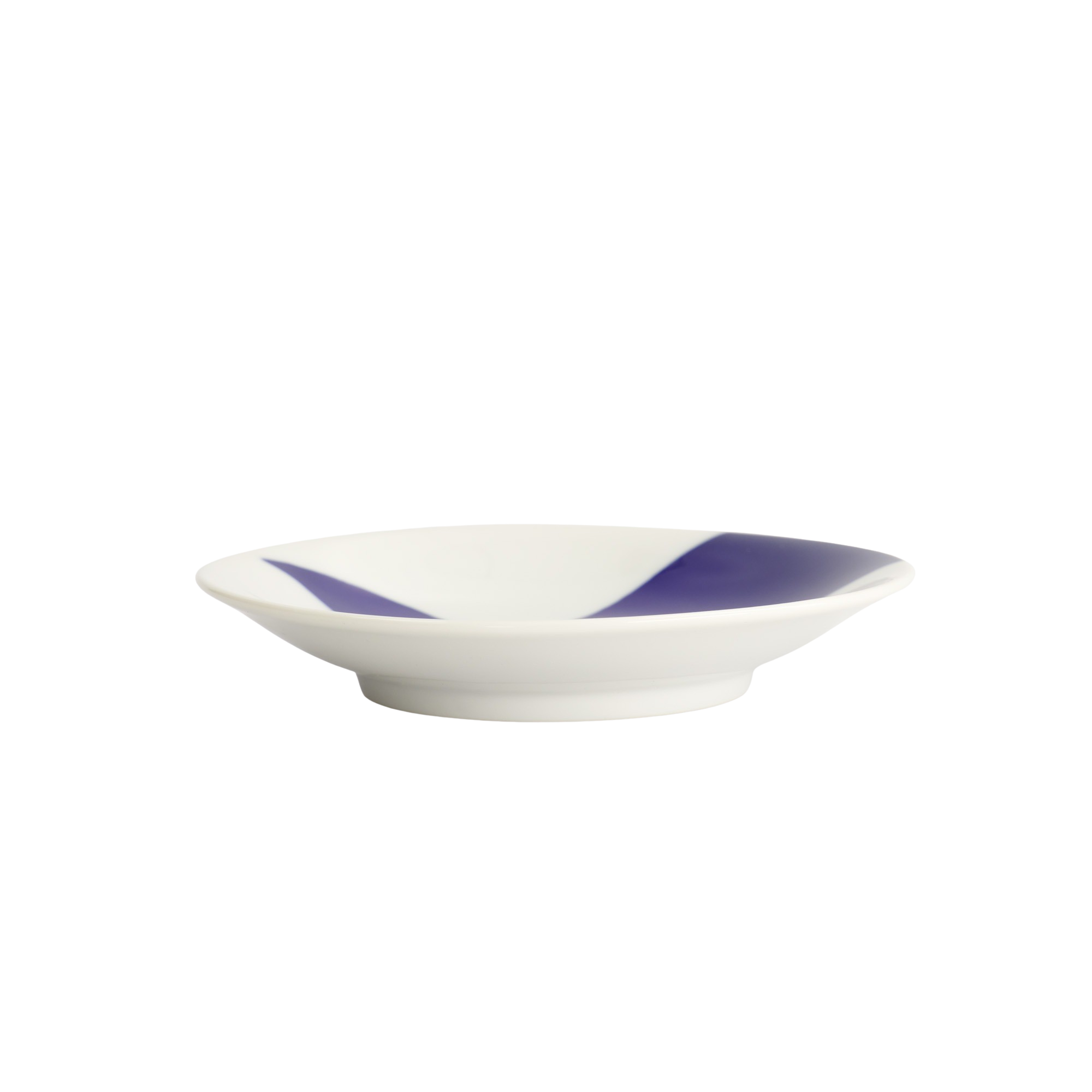 Tokyo Design Studio  Whale Kawaii tallerken, blå/hvid - Ø13,7 cm.