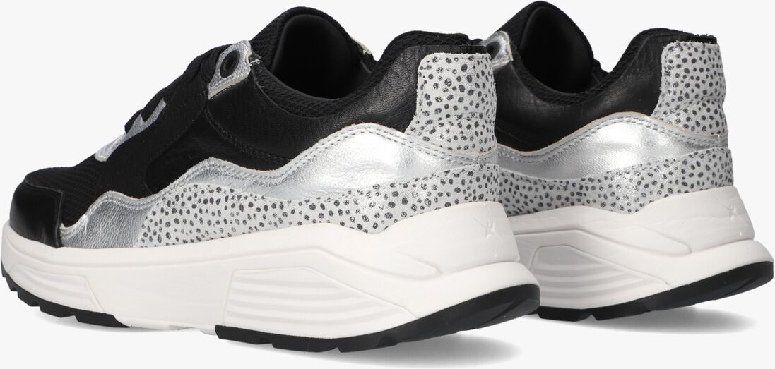 zwarte xsensible lage sneakers golden gate lady