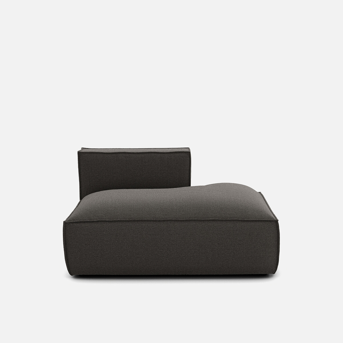 LA REDOUTE INTERIEURS<br>Sofá lounge, direito, tecido texturizado, Seven