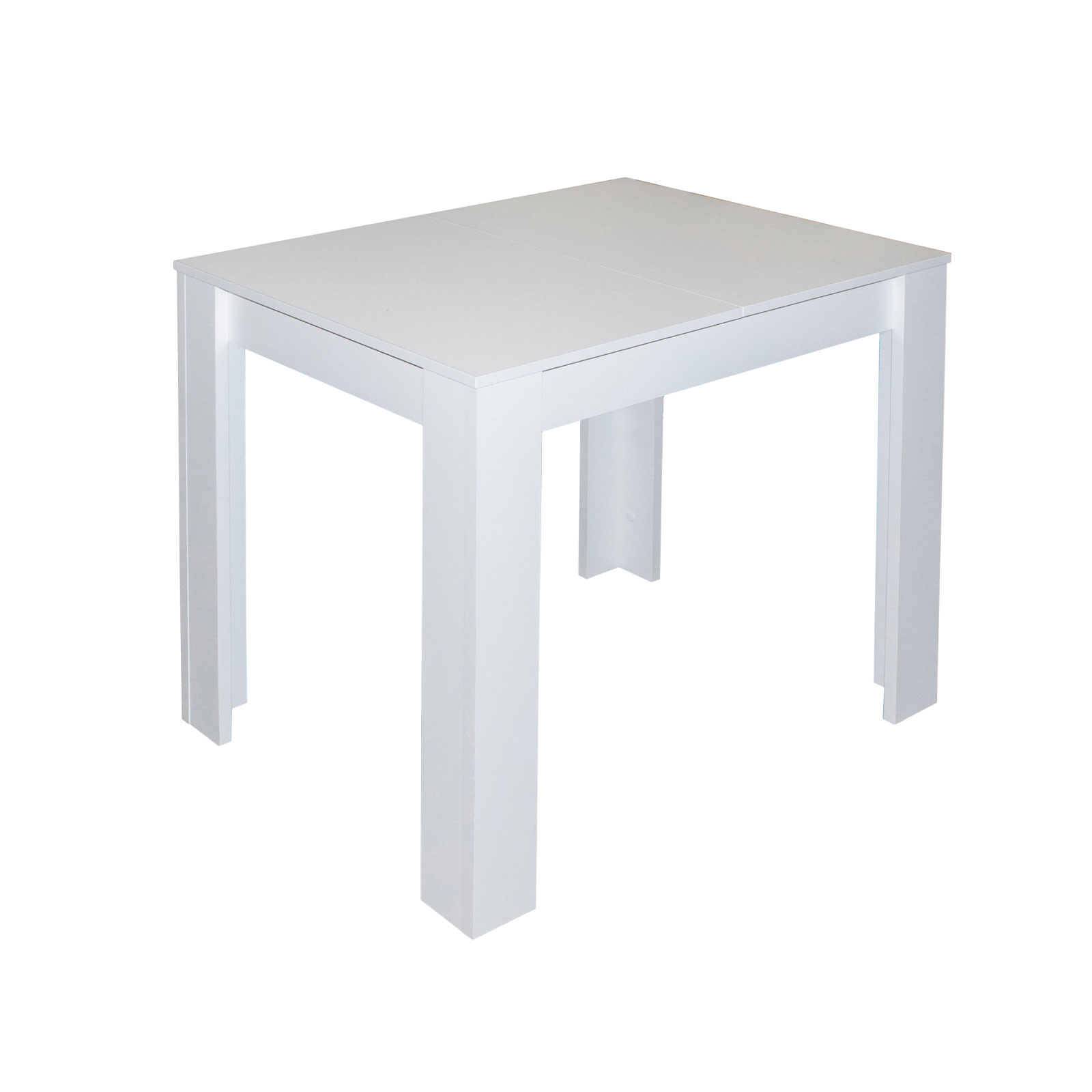 Esstisch - weiß - ausziehbar bis 120 cm