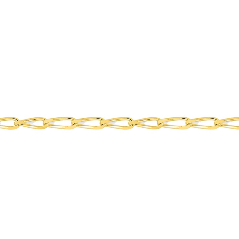 Bracelet Mixte 18 cm - Cheval - Or 18 Carats - Largeur 1.4 mm
