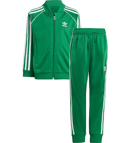 adidas Originals Trainingsanzug - Grün m. Weiß