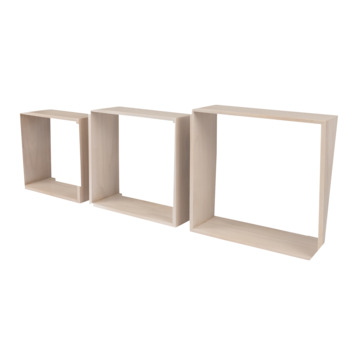 Wandkubusset wandk 9mm 30x30x12cm 3st