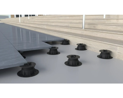 FLAIRSTONE Terrassteun verstelbaar met kruisverbinding 52-82 mm
