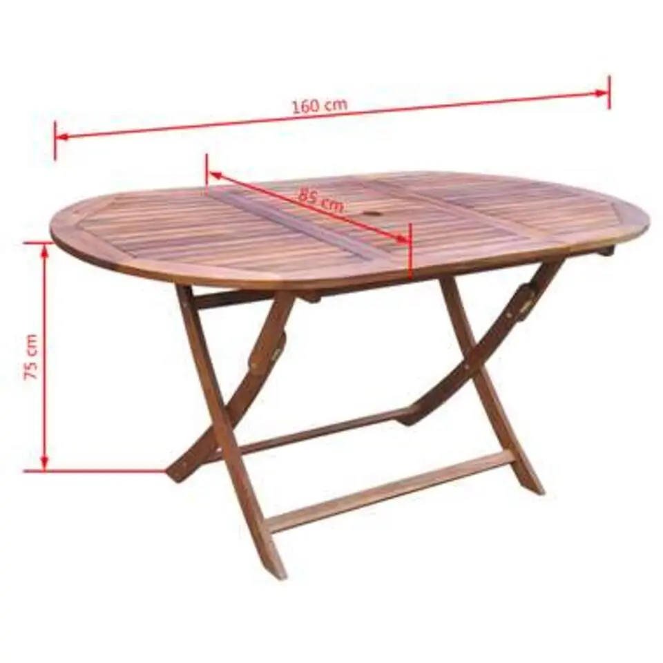 vidaXL - Tuintafel En Stoel - Bruin - Hout