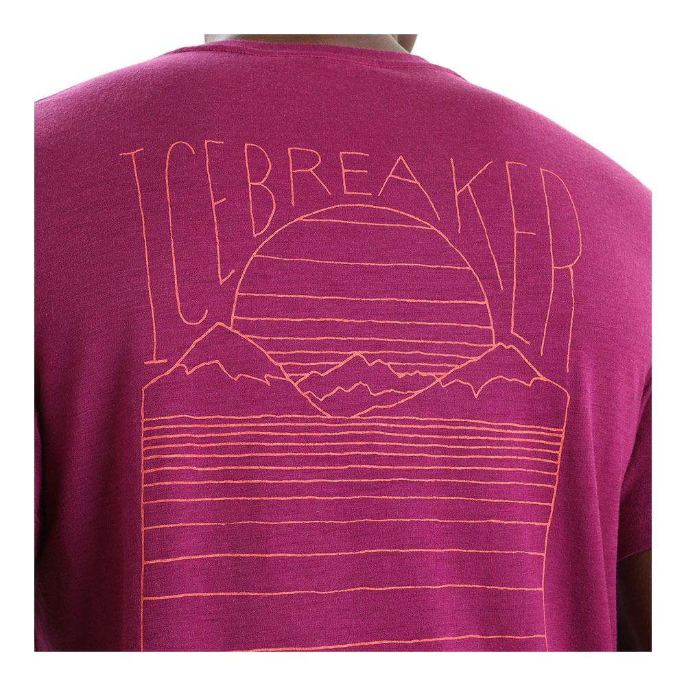 Icebreaker TECH LITE II - Tee-shirt Homme go berry