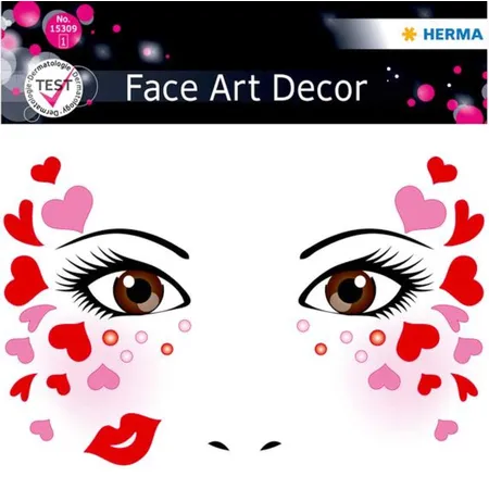 HERMA Face Art Sticker Herzen