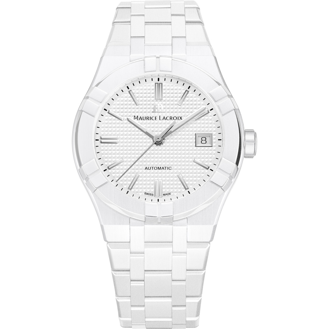 Maurice Lacroix Aikon Automatik 39mm Keramik weiss