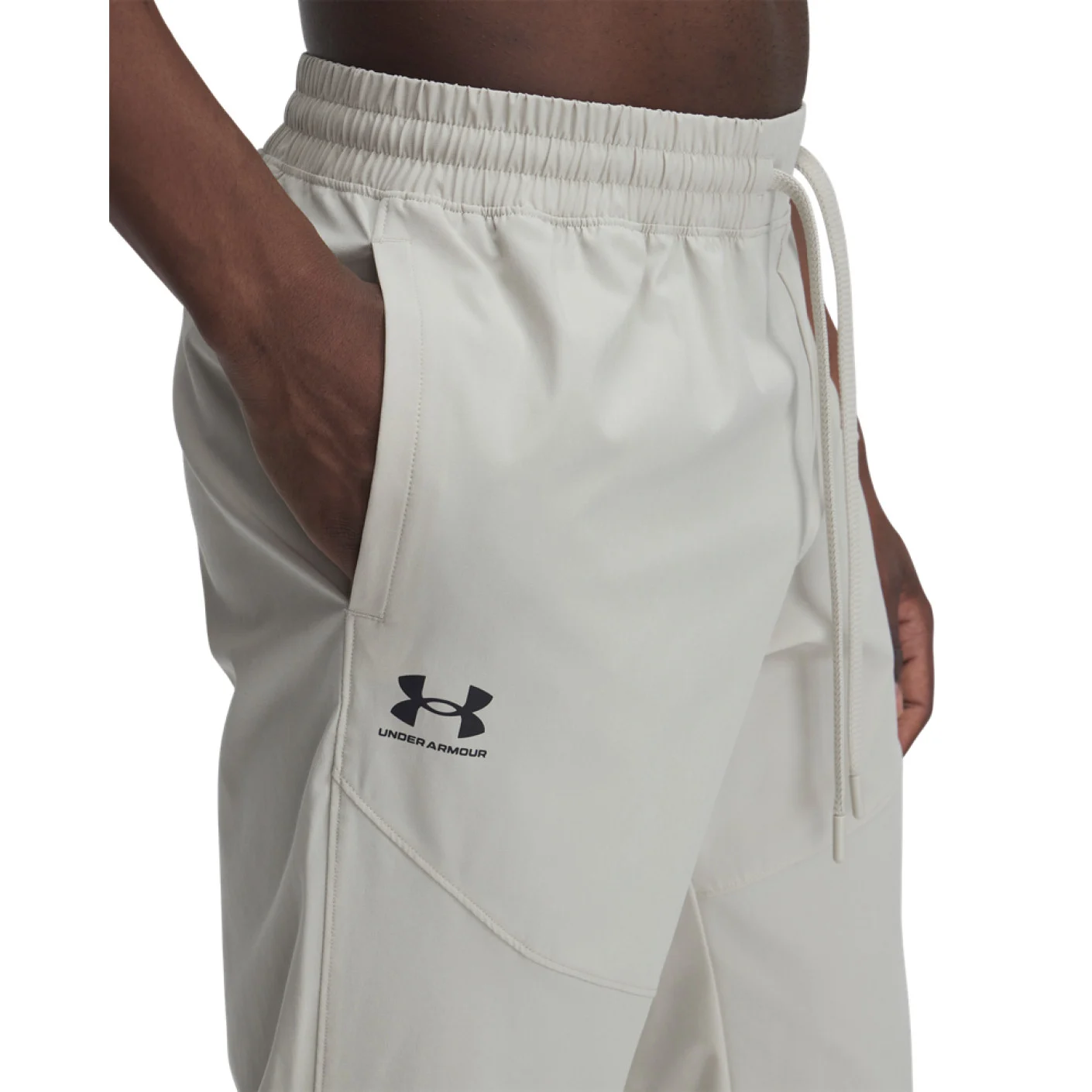 Under Armour Stretch Vibe Trainingspak Full-Zip Woven Lichtgrijs Zwart