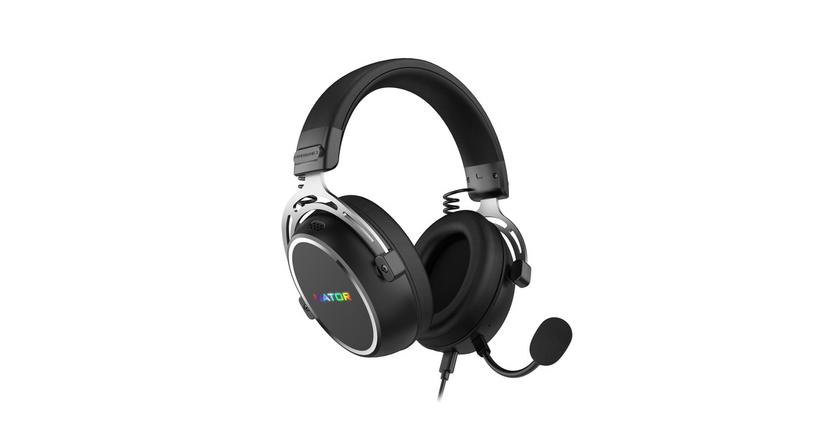 HatorHypergang 3 USB over-ear gaming headset  (Zwart, RGB, 7.1 Virtual Surround, USB / Bluetooth)