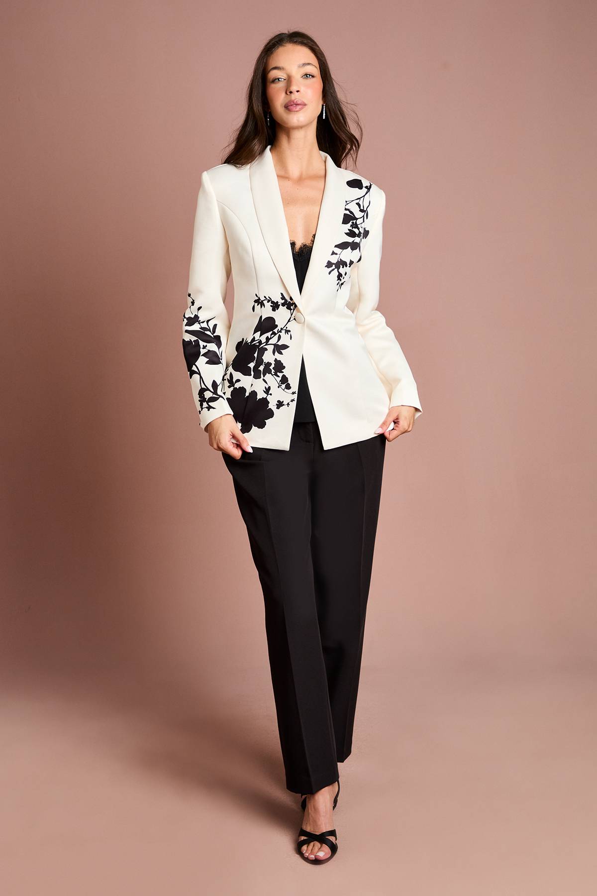Coast Blazer Floral à Imprimé Placé