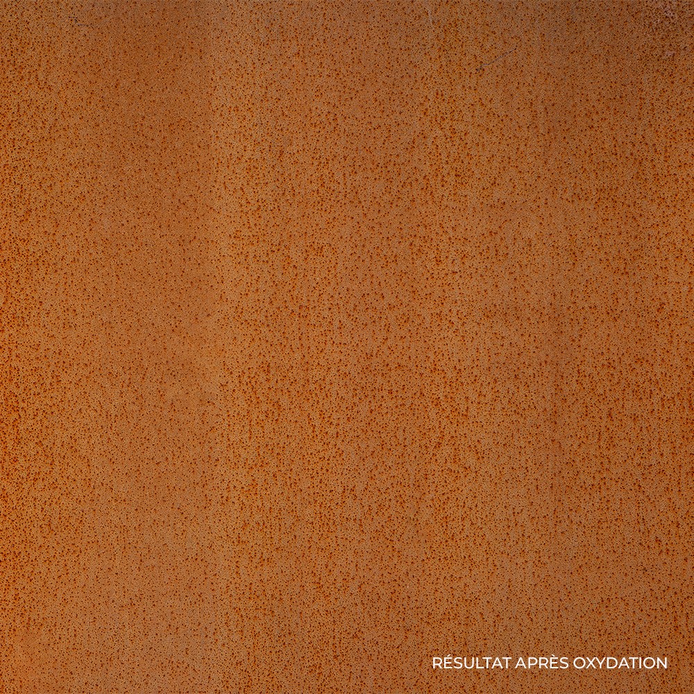 Brasero keyo ø120 cm - acier corten - chauffage exterieur - feu de bois - effet rouille - h : 21 cm - resistance au gel