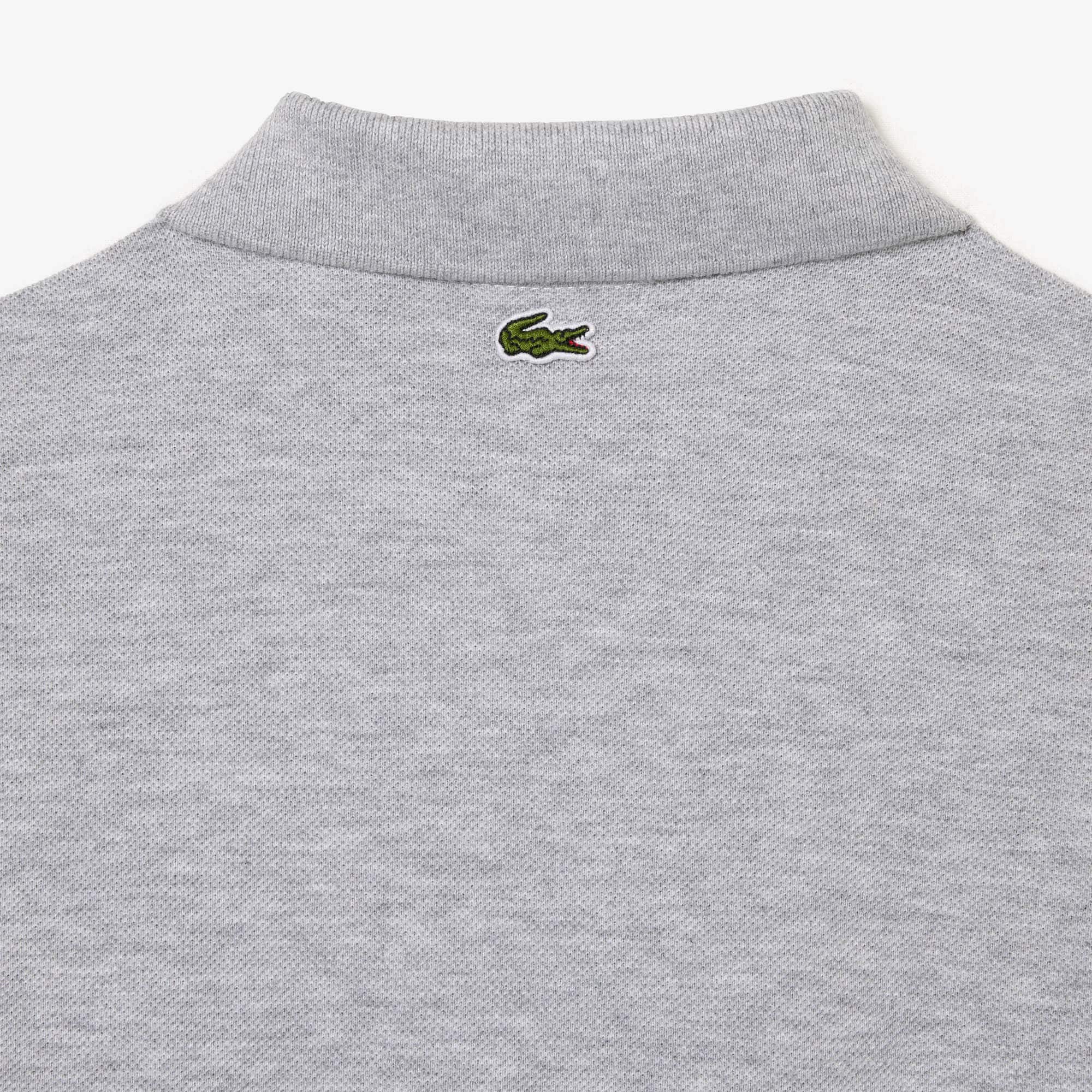 Polo imprimé avec inscriptions en petit piqué Polos - Gris - Lacoste - Enfant