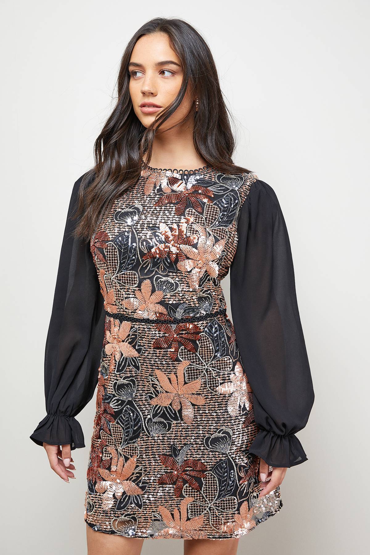 Oasis Robe Mini Ornée de Sequins