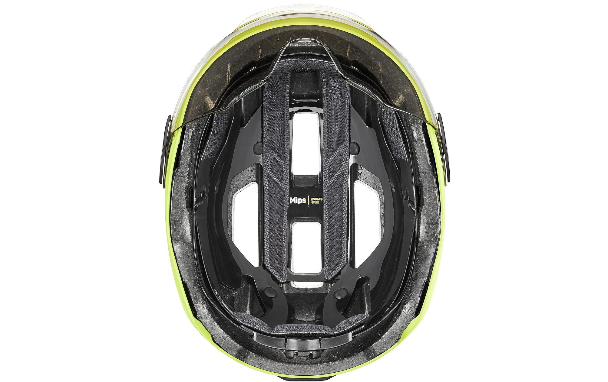 Helm Stride Visor MIPS Lime Matt 53 cm - 56 cm<br>Fahrradhelm