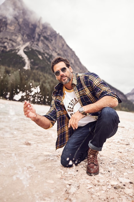 Karo-Flanellhemd, Langarm, Buttondown-Kragen, Modern Fit, bis 8 XL
