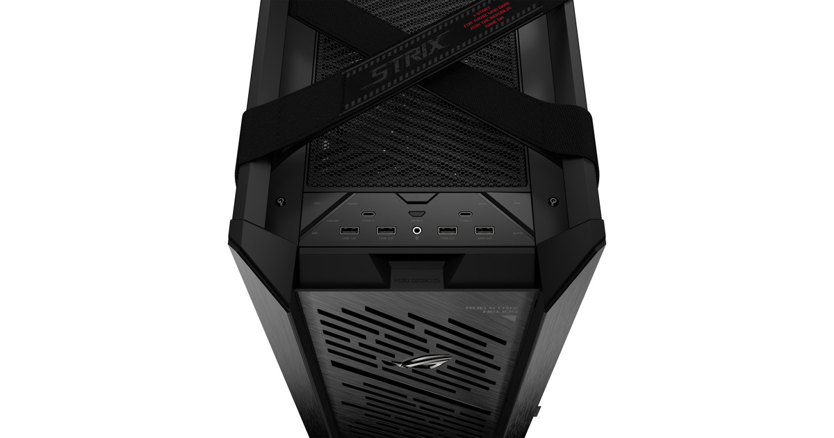 ASUSROG STRIX HELIOS II GX601S midi tower behuizing  (Zwart | 4x USB-A | 2x USB-C | RGB | Tempered Glass)