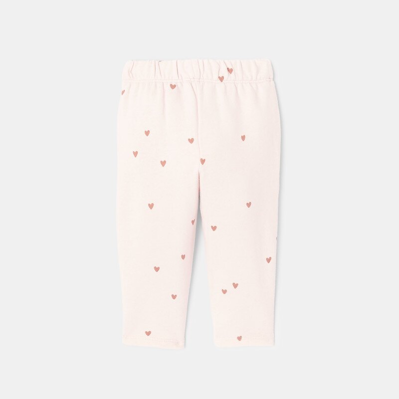 Pantalon en coton molletonné rose bébé fille Absorba Rose