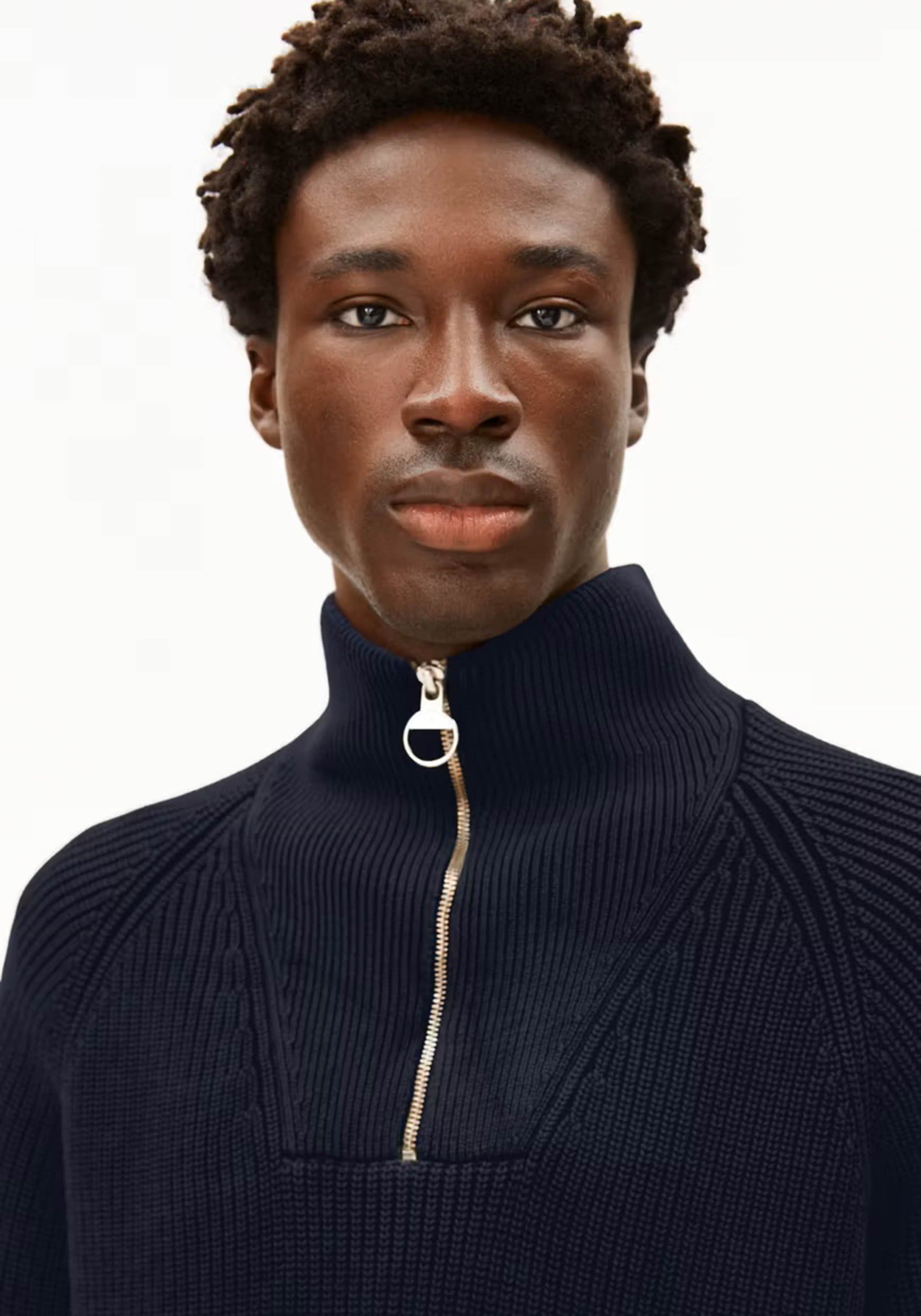 Armedangels Strickpullover Kaalves Gmt Dye Night Sky