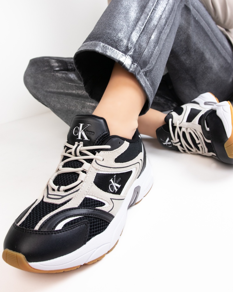 Calvin Klein Retro Tennis Dad Sneakers  - zwart