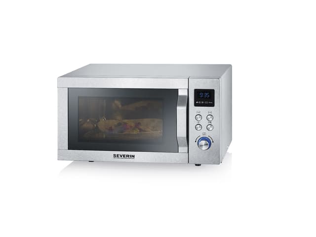 Severin Mikroovn m. grill 23 liter 900 watt Stål