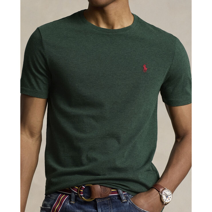 Polo Ralph Lauren Custom Slim Fit Jersey Crewneck T-Shirt Scotch pine heather/c3961