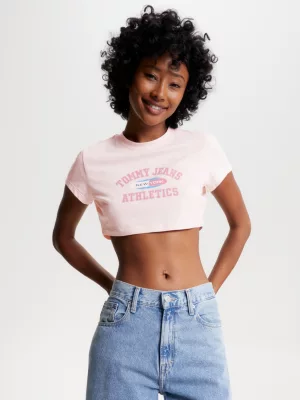 Camiseta cropped ultra com logo de Nova York