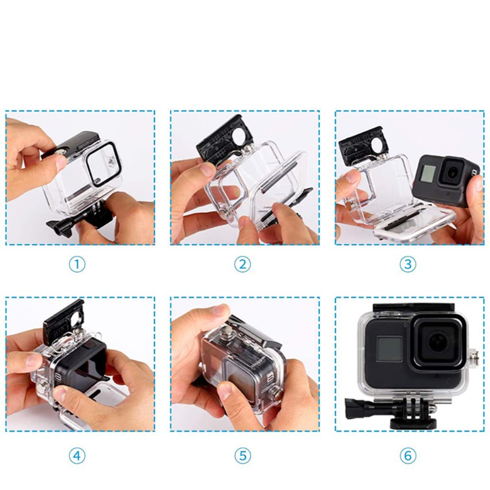 54in1 Kamera Zubehör Kit Bundle Set mit Brustgurt / Stativ / Unterwasser Griff   Gehäuse / Saugnapf / Kopfband Halterung für GoPro Hero Kameras