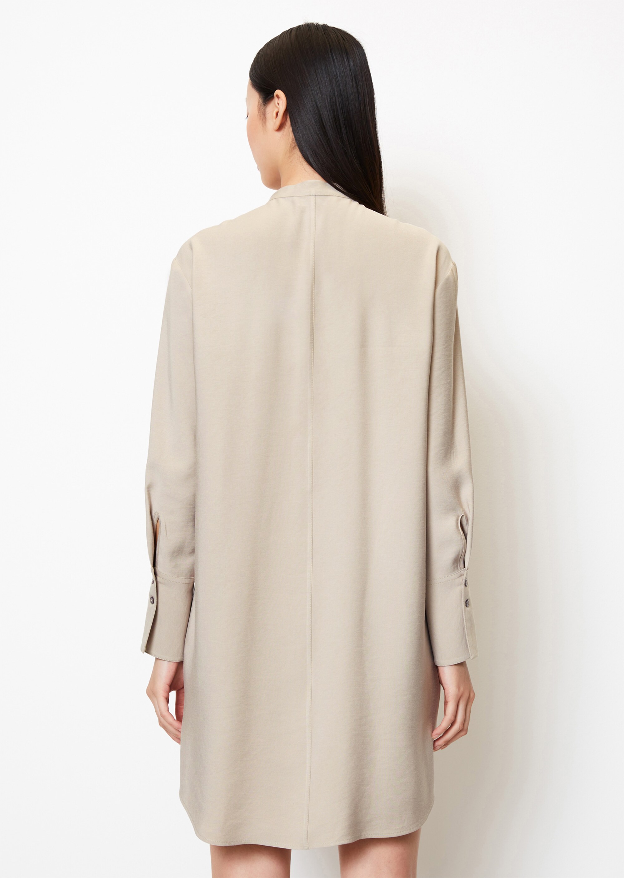 Hemdblusenkleid regularaus LENZING™ ECOVERO™-Dobby Qualität