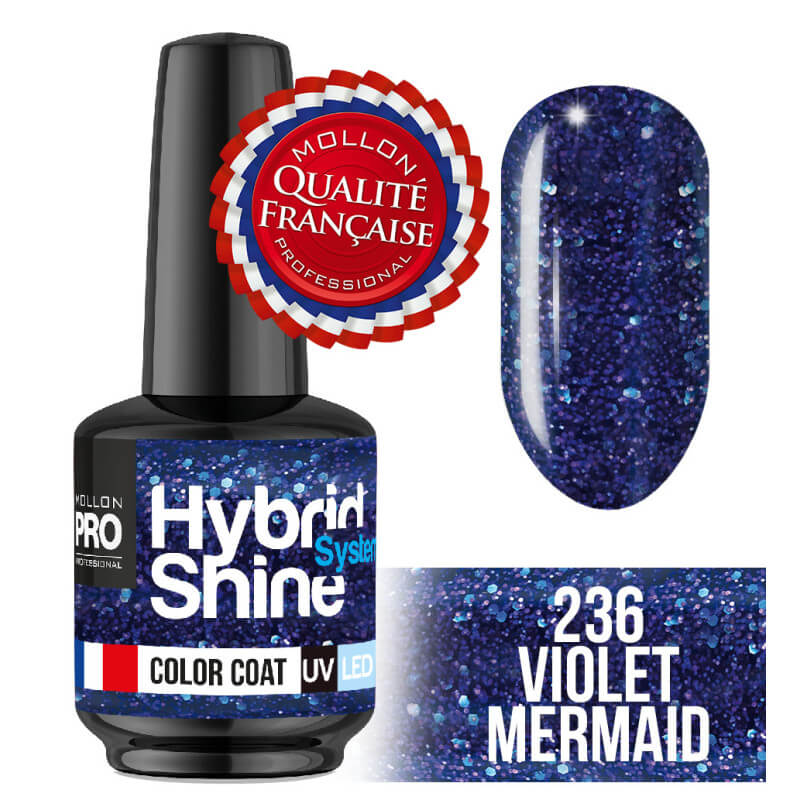 Mini Vernis Semi-Permanent Hybrid Shine Mollon Pro 8ml