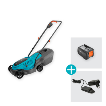 Gardena 18V grasmaaier EasyMax 32cm incl. 4.0Ahaccu